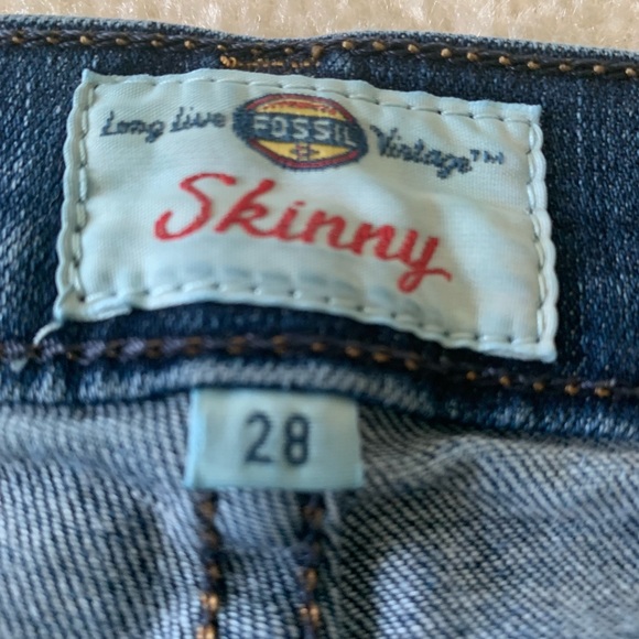 Fossil skinny jeans women’s size 28 - Picture 3 of 6